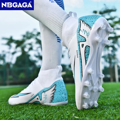 Chaussures de football unisexes tendance, crampons antidérapants, baskets d'entraînement légères, chaussures de football d'extérieur pour hommes