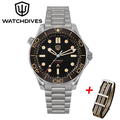 Watchdives WD007 V4 Titanium NTTD Dive Watch PT5000 Automatic Movement Sapphire Super Luminous Domed Crystal 42mm Men Watches