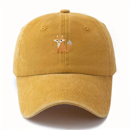 Cappellino da baseball con stampa a motivo di volpe carina, ideale per la moda casual quotidiana, versatile per gli spostamenti in città, adatto a uomo e donna