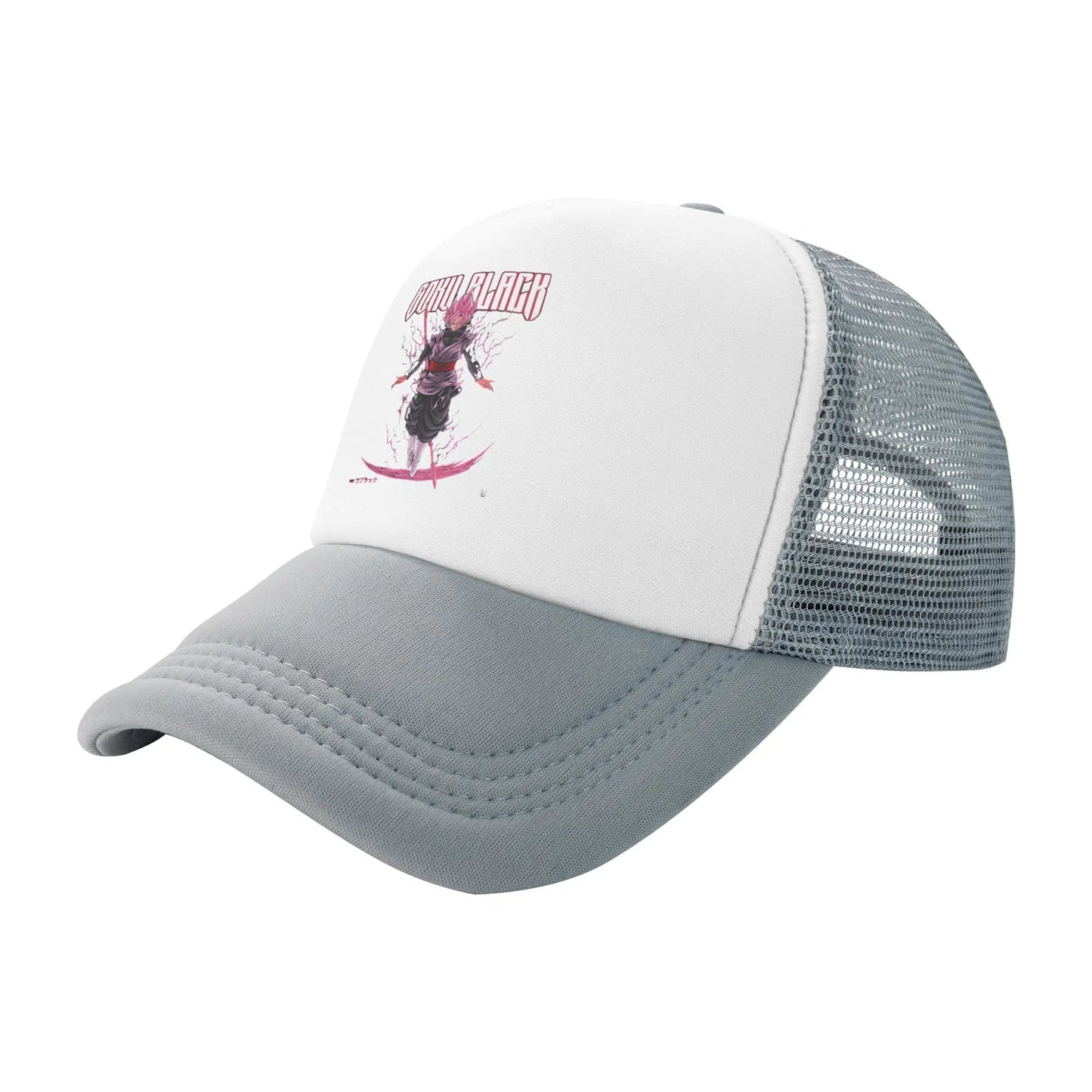 Dragon Ball Black Goku Trucker Cap Men Women  Hat Sun Hat Sports Cap Adjustable Polyester Mesh Baseball Cap Summer
