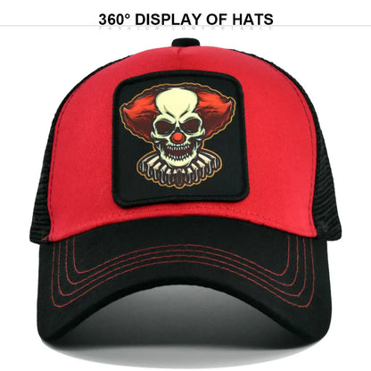 Anime Patch Baseball Caps Men Women Snapback Hats Streetwear Hip Hop Visor Caps Mesh Breathable Dad Sun Hat Unisex Trucker Hats
