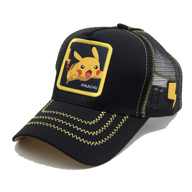 Pokemon Baseball Cap Pikachu Hat Pokemon Cosplay Hip Hop Cap for Girl Boy Children kids Anime Figures Toy Gift Cartoon Hat