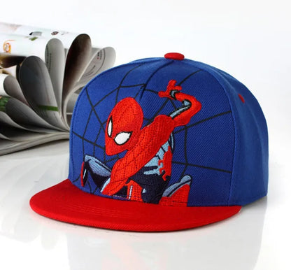 Anime Cartoon Spiderman Hats for Kids Toddler Baby Baseball Cap Spring Summer Children's Snapback Hip Hop Adjustable Caps