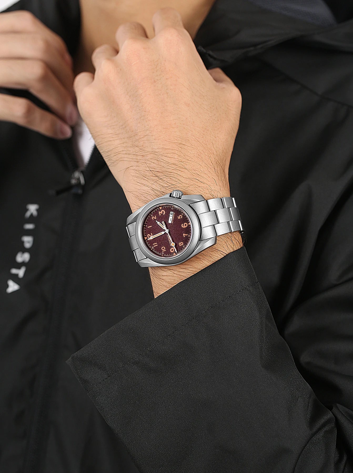 Boderry Field Watches Bronze Case Automatic Mechanical VOYAGER Watch Men's 100M Waterproof Clock Military Top Brand Wristwatch