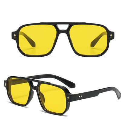 Retro Double Beam Sunnies HD Leopard Print Eyewear Unisex Polarized Sunglasses Waterproof Lightweight Anti-UV Glasses Outdoor