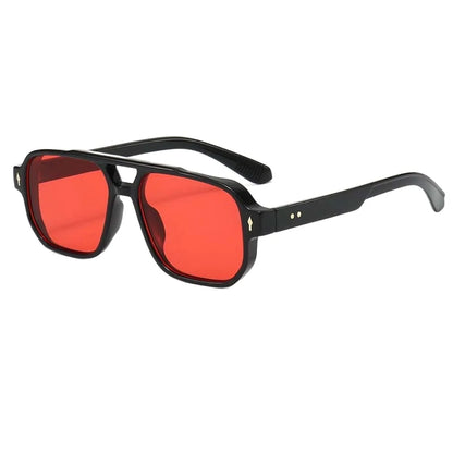 Retro Double Beam Sunnies HD Leopard Print Eyewear Unisex Polarized Sunglasses Waterproof Lightweight Anti-UV Glasses Outdoor
