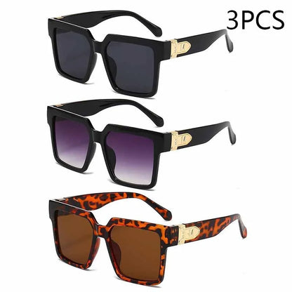 New Luxury Brand Designer Square Oversized Sunglasses Men Women 2024Fashion Thick Frame Glasses Mens UV400 Male Celebrity