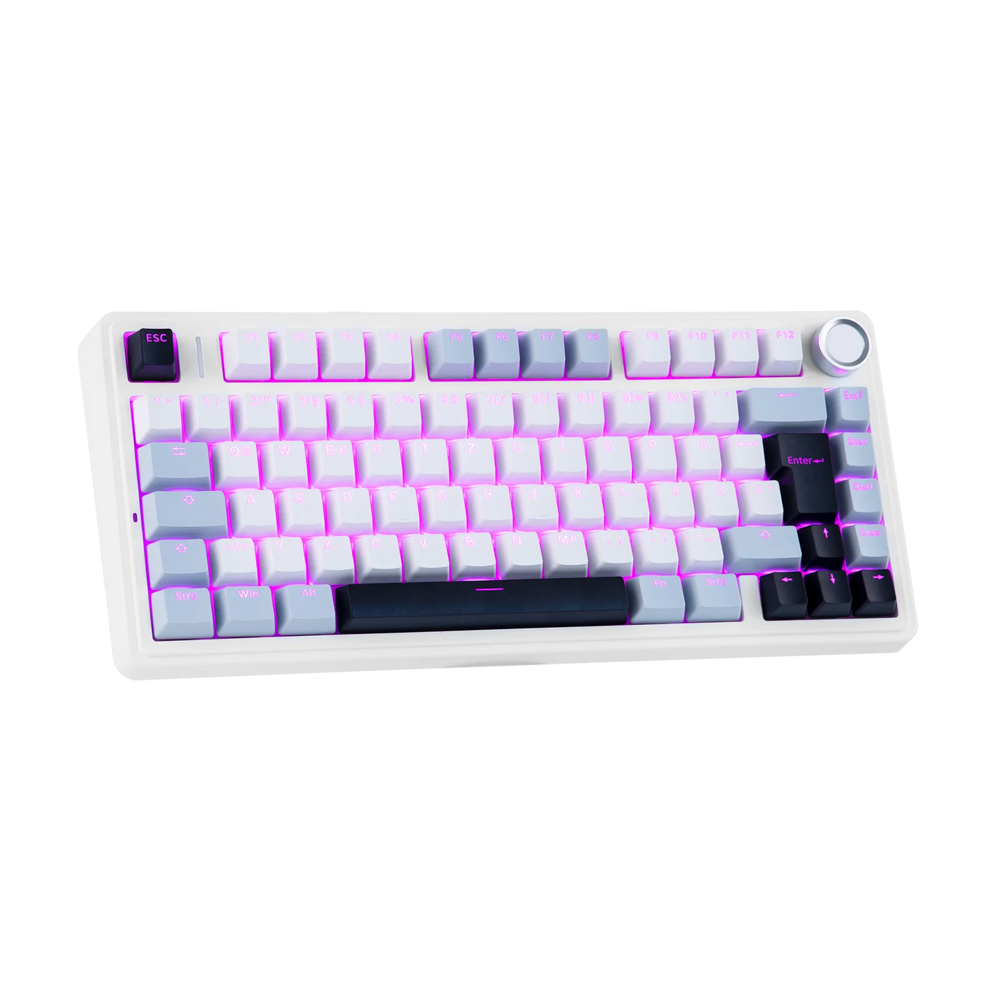 ISO-DE Layout EPOMAKER X AULA F75 75% German QWERTZ Hot-Swap Gasket Wired/Bluetooth/2.4G Wireless Mechanical Keyboard Knob/RGB