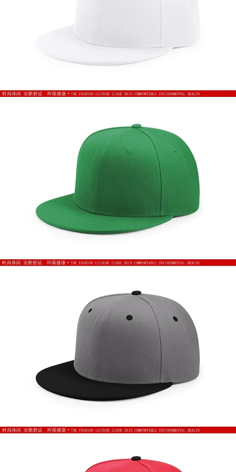 Big Bone Man Cappellini da baseball taglie forti per adulti con visiera piatta, cappellini hip hop aderenti per uomo e donna, cappellini grandi, cappellini snapback, taglie da 6 3/4 a 8
