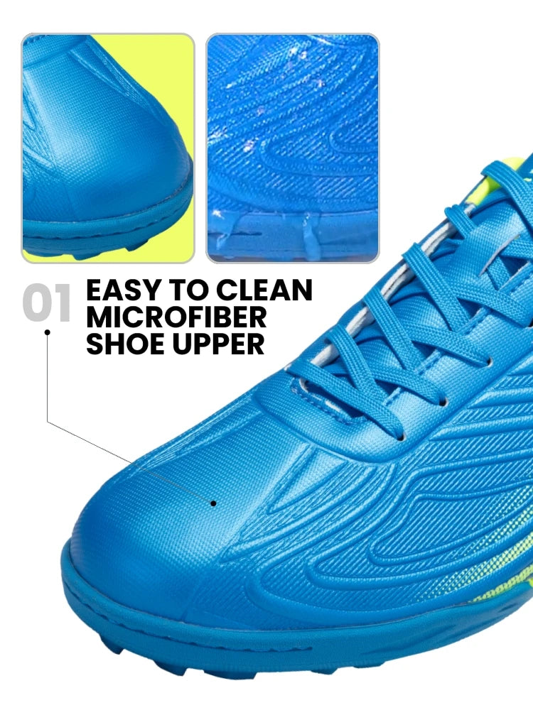 Chuteiras de futebol profissional para homem Baasploa, em pele leve, antiderrapantes para exterior e treino desportivo em campo