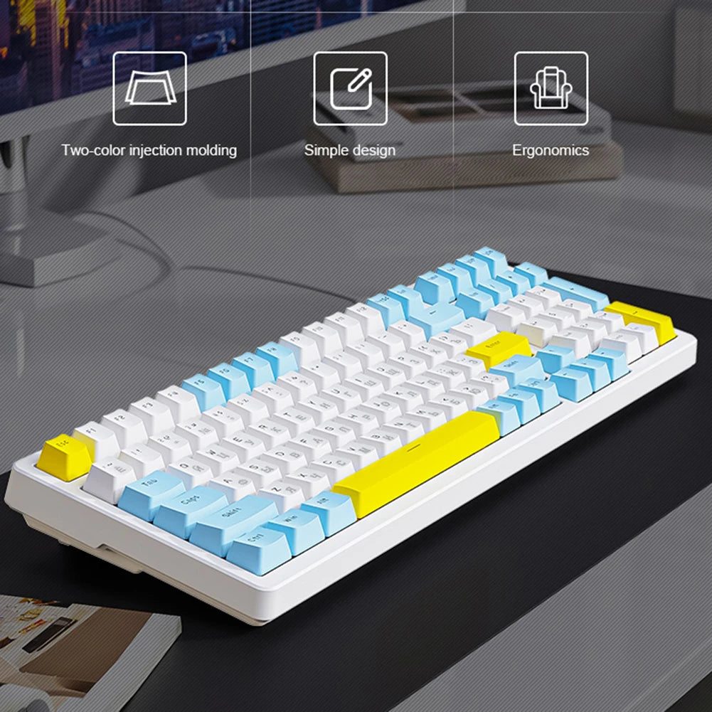 K3 MAX Mechanical Keyboard Hotswap Red/Green Shaft Gamer Keyboard USB Wired RGB Backlight 100 Keys Russian for Computer Laptop