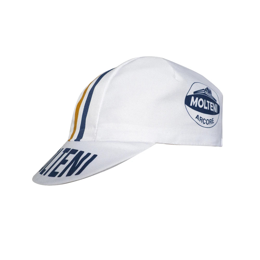 Retro cyklistická čepice Team Molteni – prodyšná ochrana před sluncem, outdoorová sportovní čepice, unisex