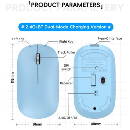 Lenovo Bluetooth Wireless Mouse 2.4G Dual Mode DPI Adjustable Type-C Rechargeable Silent Ergonomic Portable Office Mouse 2026 ﻿