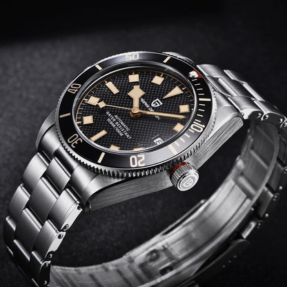Montre automatique pour homme PAGANI DESIGN – Modèle de luxe type BB58, montre-bracelet mécanique, sportive, en acier inoxydable et étanche