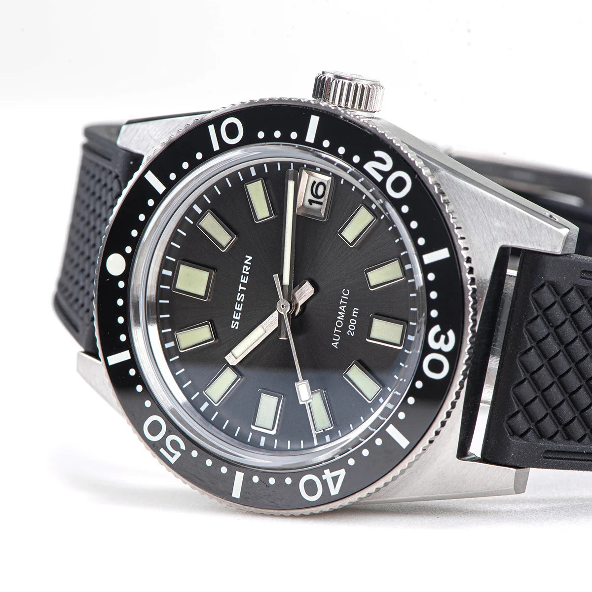62MAS Diver Men Watch 38mm Original Sapphire Glass Nh35 Automatic Mechanical Waterproof Luminous Date Ceramic Bezel 200M Pro v3