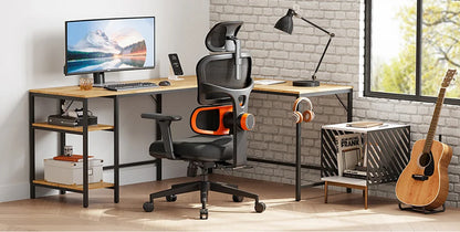 NEWTRAL NT001 Ergonomic Chair Adaptive Lower Back Support 3 Recline Angle Adjustable Backrest Armrest Headrest Nylon Base
