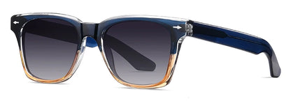 Swanwick TR90 retro polarized sunglasses men acetate square sun glasses for women unisex UV400 grey black European style