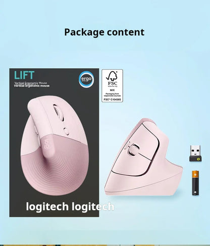 Logitech Lift Ergonomic Bluetooth Wireless Mouse Vertical Mouse Small Mouse Business Office 3 Devices Switch In Seconds