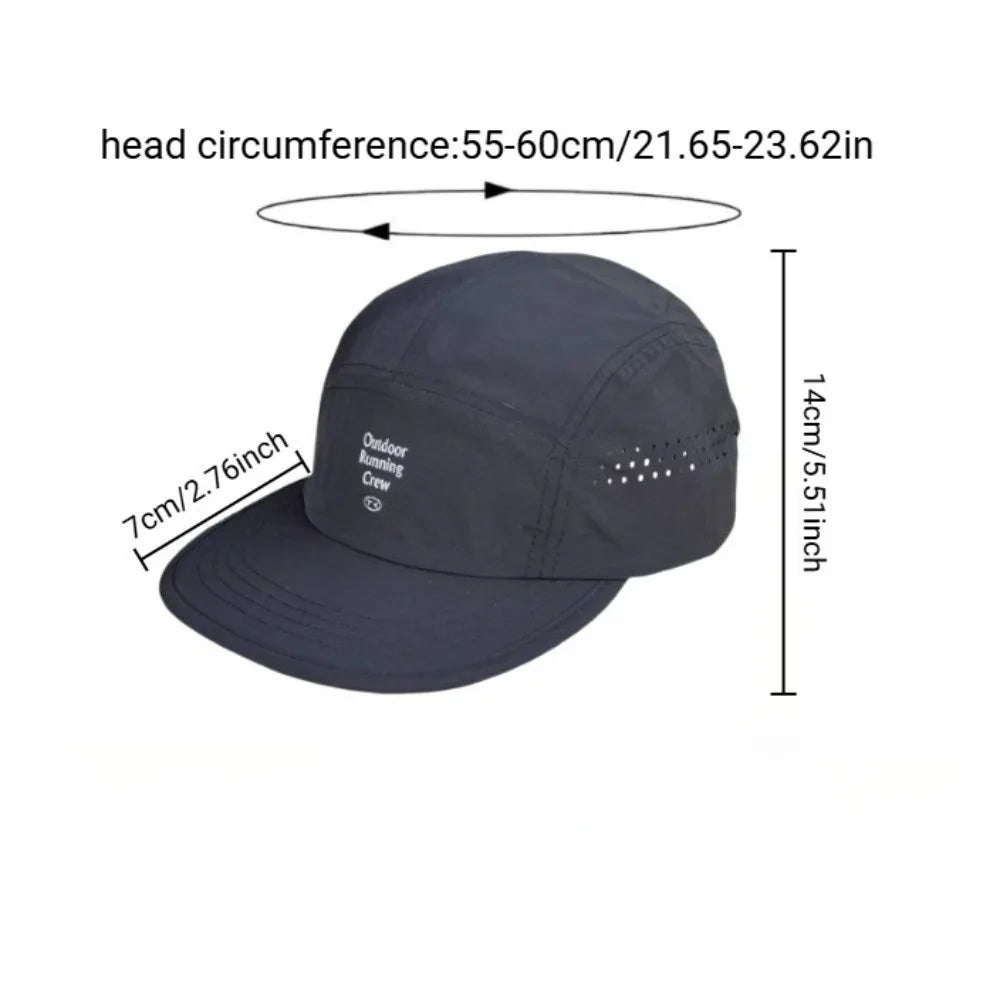 Color Block 5 Panel Baseball Cap - Embroidered Letter Quick Dry Mesh Breathable Sports Cap, Fashion Casual Lightweight Wear Hat