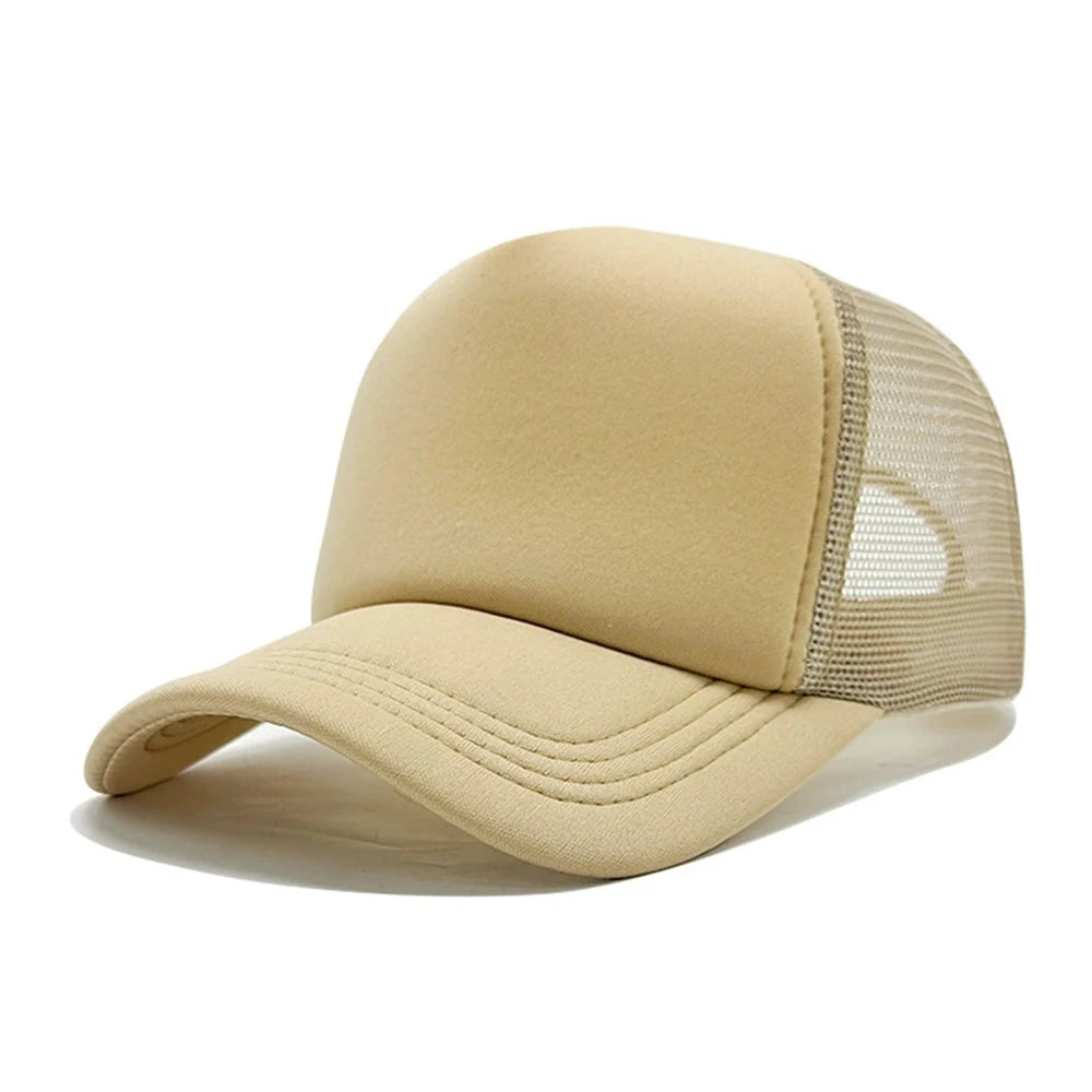 Czapka unisex, casualowa, gładka, z siateczki, czapka baseballowa z regulowanym zapięciem typu snapback dla kobiet i mężczyzn, czapka w stylu hip-hopowym, czapka typu trucker, czapka w stylu streetwear, czapka typu „dad hat”