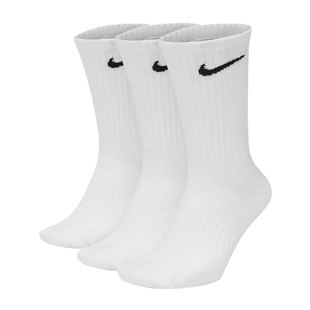 Skarpety Nike Skarpety koszykarskie Nike z podgrubioną stopą Długie skarpety sportowe z technologią Dri-FIT zapewniającą oddychalność, zestaw 3 par SX7667-100