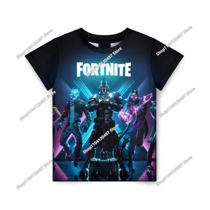 2026 Fortnite T-shirt Boys Summer Anime Game T Shirt Everyone T-Shirt Cute Tee Shirt Basic Battle Gamer Short Sleeve Man Tshirt