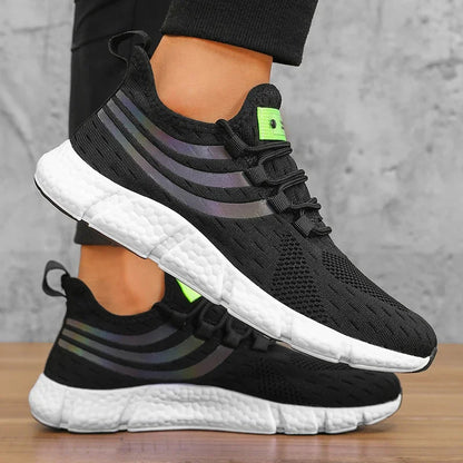 Chaussures de dehors Décontractées pour Homme, Baskets Légères et Respirantes, Plates, Anti-Allure, Course en Plein Air, Marche, Tennis, d'Athlétisme, Jogging