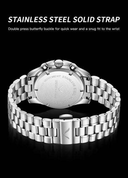 New 007 Specht&Sohne Sports Watches For Men Top Brand Luxury Steel Wrist Watch Fashion Japan VK68 Chronograph Relogio Masculino
