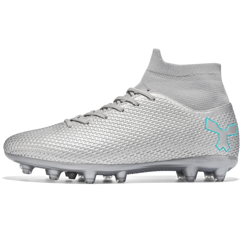 New Unisex Long Spike Football Boots Men Broken Nail Soccer Shoes AG/TF Training Soccer Cleats Sneakers Non-Slip Ankle Zapatos