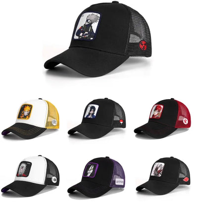 Șapcă de baseball Naruto Snapback Uchiha Itachi în stil anime pentru bărbați și femei, șapcă hip-hop, șapcă pentru tată, șapcă ajustabilă din plasă, șapcă de camionagiu
