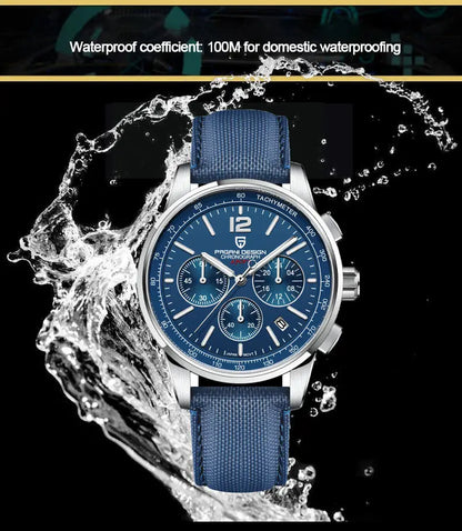 Pagani Design VK63 Fashion Men's Quartz Watches 41MM Top Sapphire Waterproof Sport 10 Bar Watch for men reloj hombre