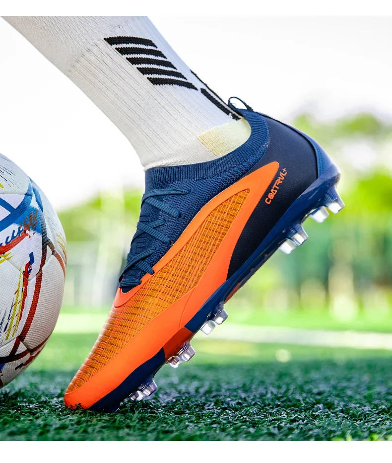 Nouveaux hommes chaussures de Football crampons de Sport adulte respirant antidérapant bottes de Football en plein air longues pointes formation garçons Match confortable
