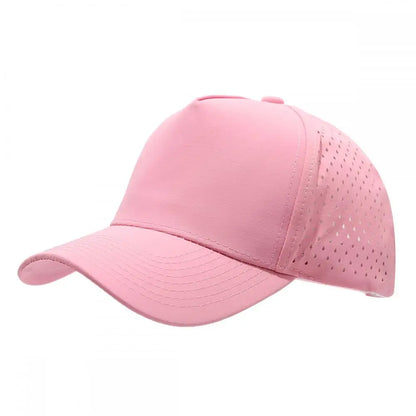 1PC New Five-ply laser perforated quick-drying cap breathable sports visor cap summer waterproof perforated truck baseball cap
