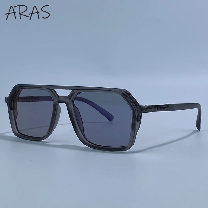 Vintage Steampunk Polarized Sunglasses Women Double Bridge Black 2026 Luxury Designer Driving Shades For Lady Fashion Eyewear