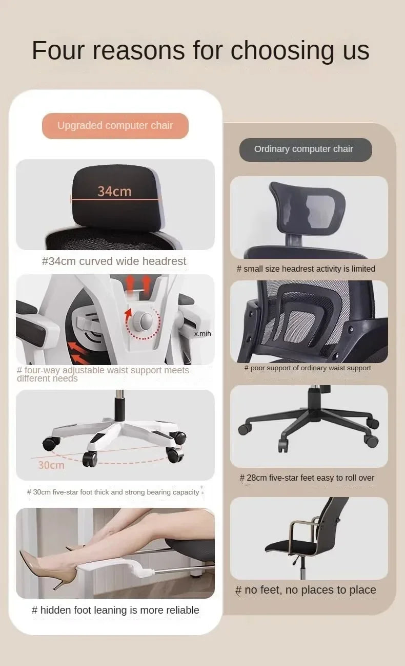 Computer Chair, Rotating Office Chair, Boss Chair, Comfortable To Lie Down, Student Bedroom, Engineering Chairs,e-sports Chairs