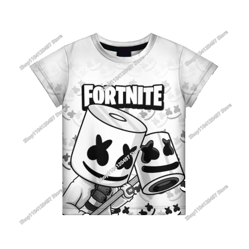 2026 Fortnite T-shirt Boys Summer Anime Game T Shirt Everyone T-Shirt Cute Tee Shirt Basic Battle Gamer Short Sleeve Man Tshirt