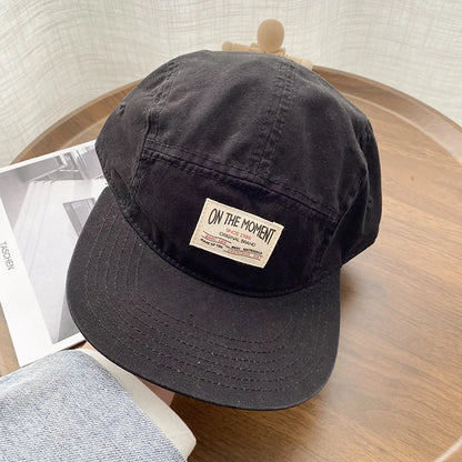 ON THE MOMENT Katoenen 5-panel baseballpet Snapback-petten Bone Gorras Hombre Originales Hip Hop-petten voor mannen en vrouwen, verstelbaar