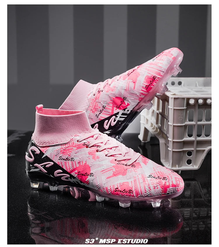 Chaussures de football professionnelles pour hommes, crampons de football FG ultralégers, baskets d'entraînement de football, chaussures de sport d'extérieur
