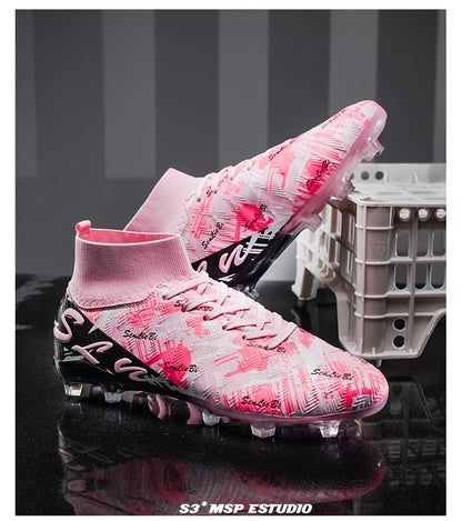 Chaussures de football professionnelles pour hommes, crampons de football FG ultralégers, baskets d'entraînement de football, chaussures de sport d'extérieur
