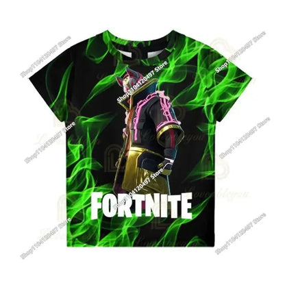 Cartoon Fortnite T Shirt 3D Printed Boys Girls Streetwear Kids Clothes Funny Tshirt O-Neck Summer Tops Birthday Gifts