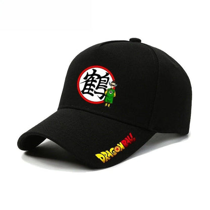 Czapka z daszkiem Dragon Ball Master Roshi Son Goku – kreatywny nadruk z literami z anime o wysokiej wartości, unisex, codzienna, uniwersalna czapka baseballowa