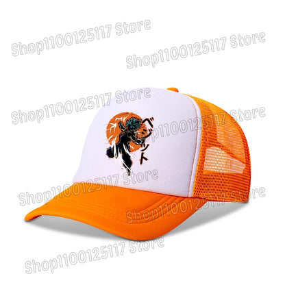 Baseballová čepice Dragon Ball s potiskem z anime, prodyšná čepice s kšiltem, kreslená postavička Goku, letní sportovní čepice typu snapback, síťovaná sluneční čepice, dárek pro děti