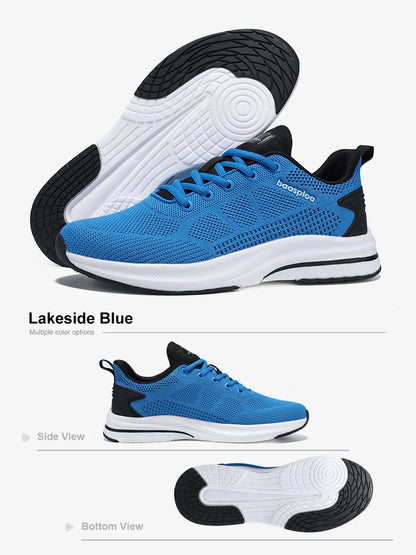 Chaussures de course Baasploa pour homme : nouvelles baskets décontractées légères en mesh, de créateur, respirantes, à lacets, pour le sport et la marche en extérieur