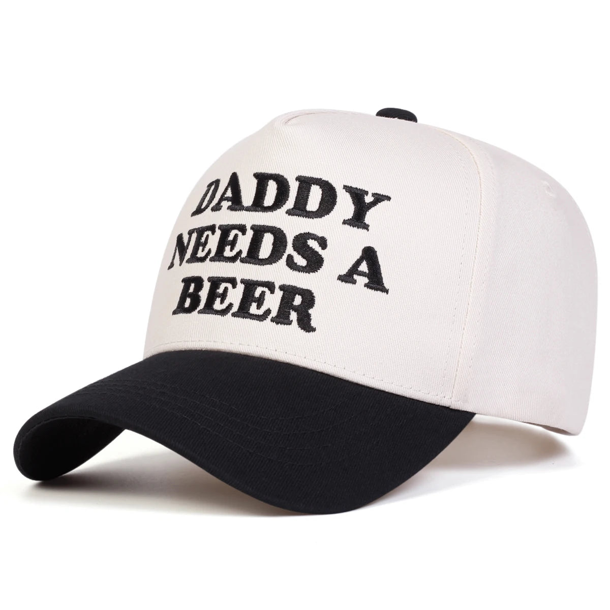 Czapki z daszkiem unisex z haftem „DADDY NEEDS A BEER” – wiosna, jesień, na świeżym powietrzu, regulowane, codzienne, czapki chroniące przed słońcem, czapki sportowe