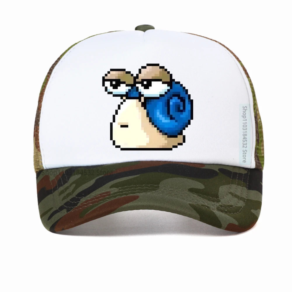 Harajuku MapleStory Kawaii grappige bedrukte baseballpet voor heren, Koreaanse stijl, populair bij gameliefhebbers, otaku en hipsters, personaliseerbare pet