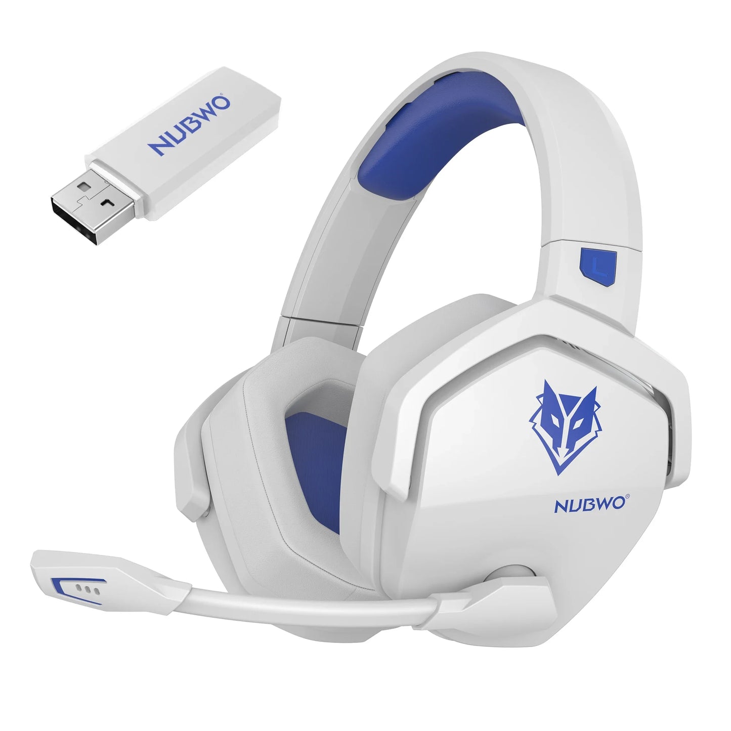NUBWO G06 Dual Wireless Gaming Headphones 2.4GHz Bluetooth 5.3 Headsets Gamer with Microphone for PS5, PS4, PC, Mobile, Switch