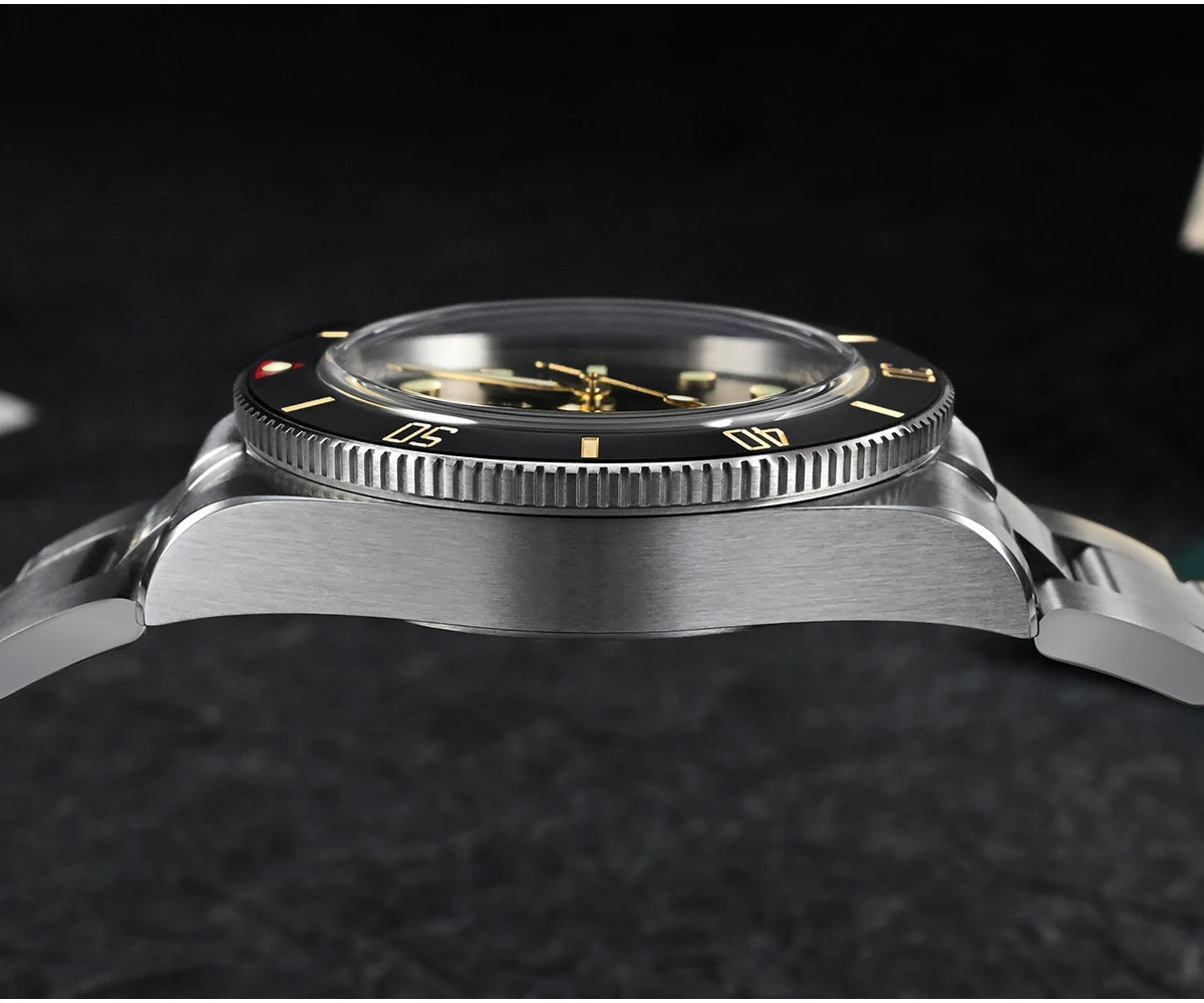 San Martin New 37mm BB54 Vintage Diver Watch ST2130 Automatic Mechanical Men Wristwatch Sapphire Luminous Waterproof 200m SN0138