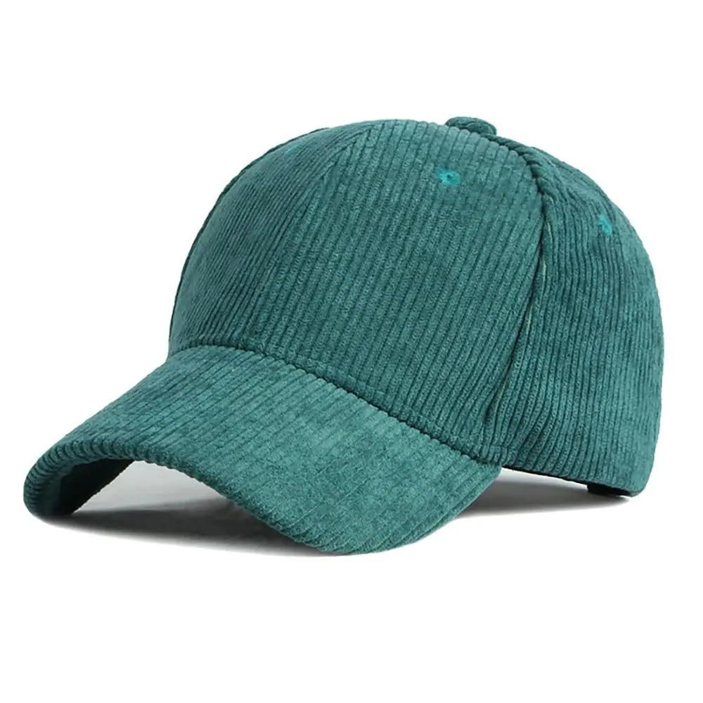 Unisex-baseballkeps i corduroy, justerbar solhatt, hiphop-keps för män