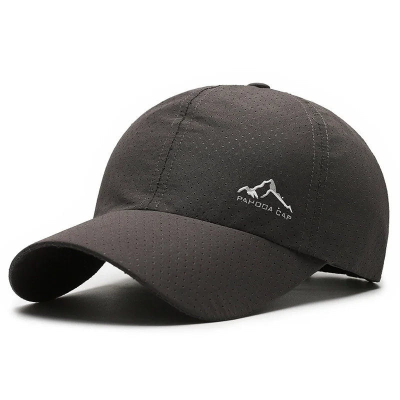 Summer Breathable Mesh Quick Drying Men Women's Baseball Cap Outdoor Sports Travel Fishing Climbing Cycling Runnning Hat