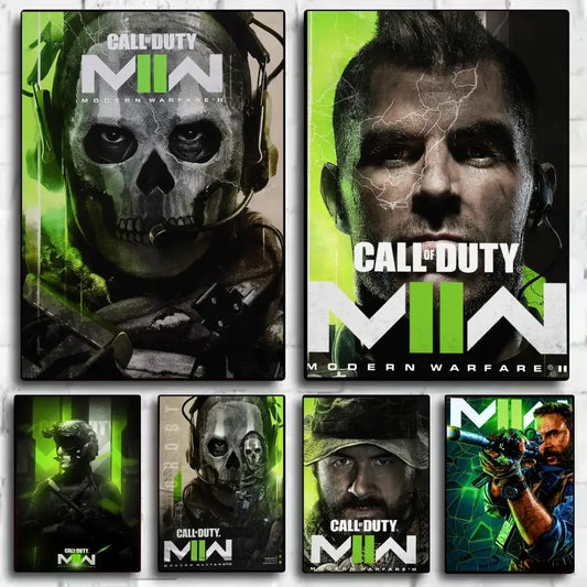 Call of D-DUTY -pelijulistetarrat, itseliimautuva HD-seinämaalaus ja seinätarrat makuuhuoneeseen, olohuoneeseen, kodin sisustukseen ja lahjaksi